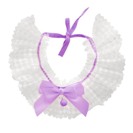 Ошейник для домашних животных с бантом, дышащий, стильный, кружевной ремешок для домашних животных