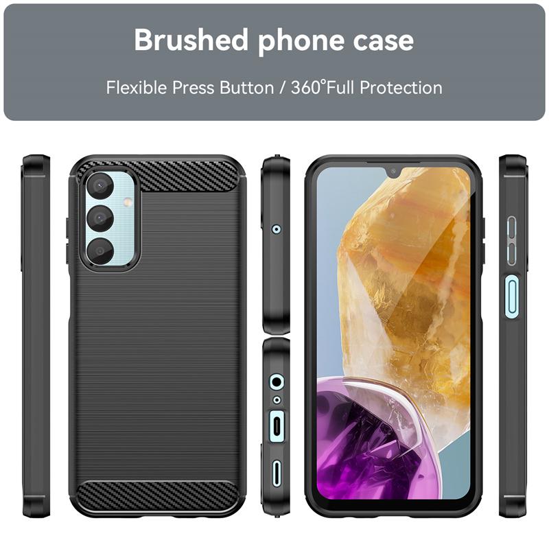 Гибкий чехол из ТПУ для Samsung Galaxy M15 M35 M55 5G M14 M34 M54 M13 M33 M53 Jump2 защитный чехол противоударный бизнес полная защита