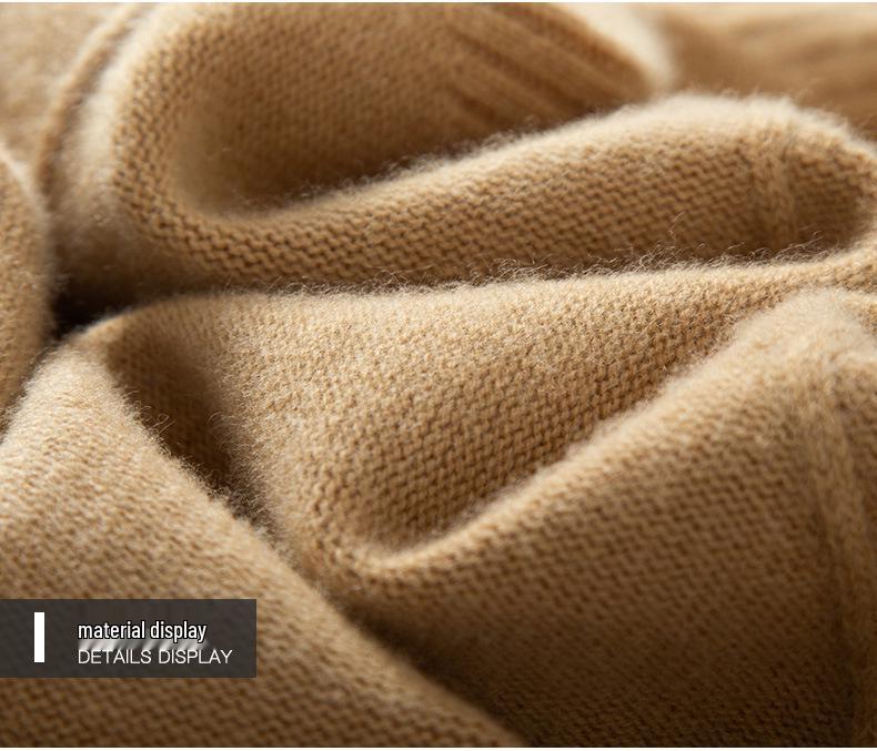 Универсальный мужской кашемировый свитер: Толстая, Теплая, Деловая и Повседневная Зимняя Одежда