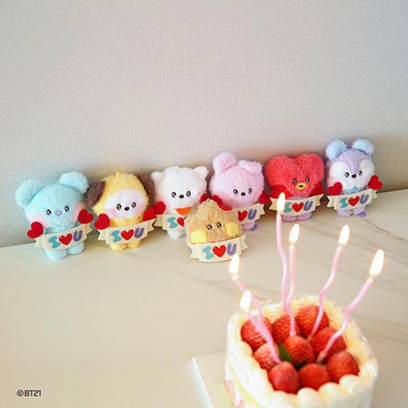 BTS BT21 Официальный плюшевый брелок [I Love U]