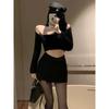 High Waisted Hip Hugging Mini Skirt Pants High Waist Sheath Miniskirt Pants