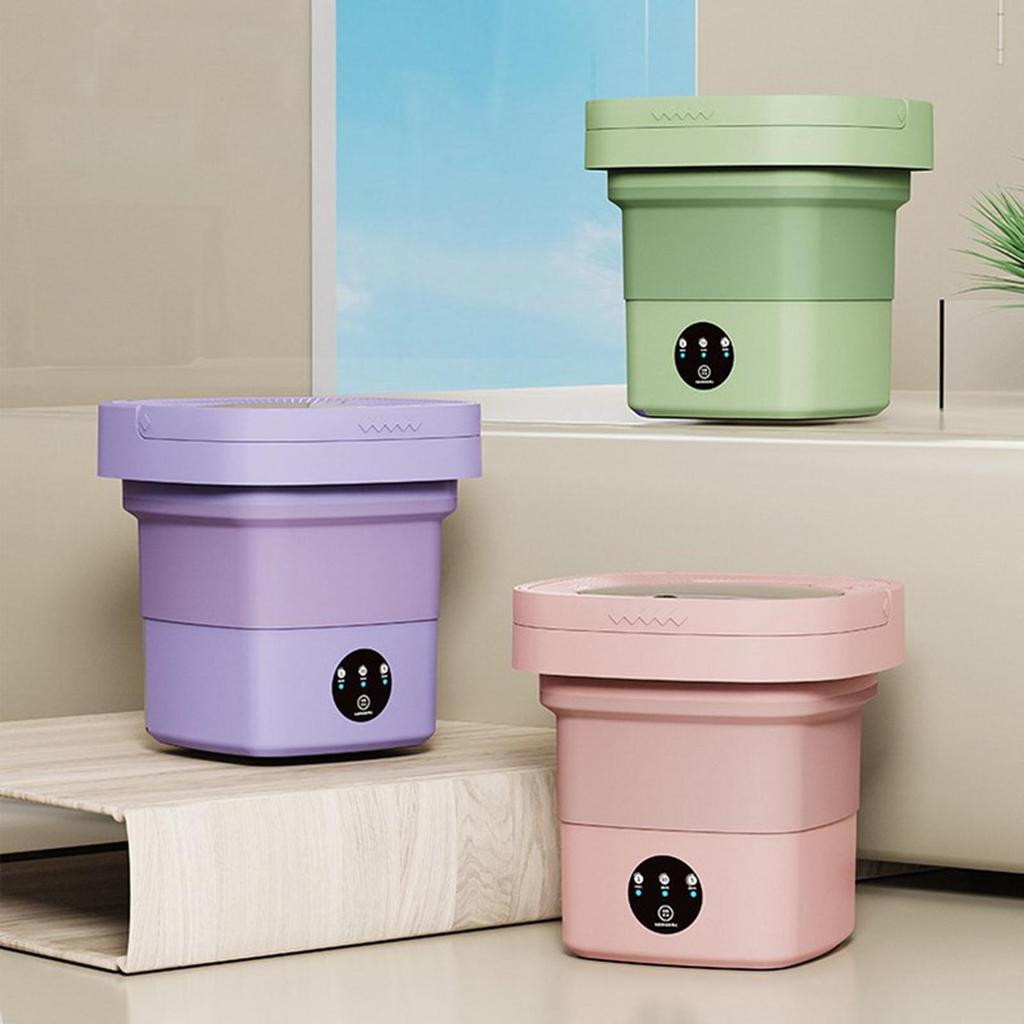 Стиральная машина для нижнего белья 6,5 л, портативная складная стиральная машина для мини-бюстгальтера, детская одежда, мелкие предметы, стиральная машина для общежитий, кемпинга и путешествий