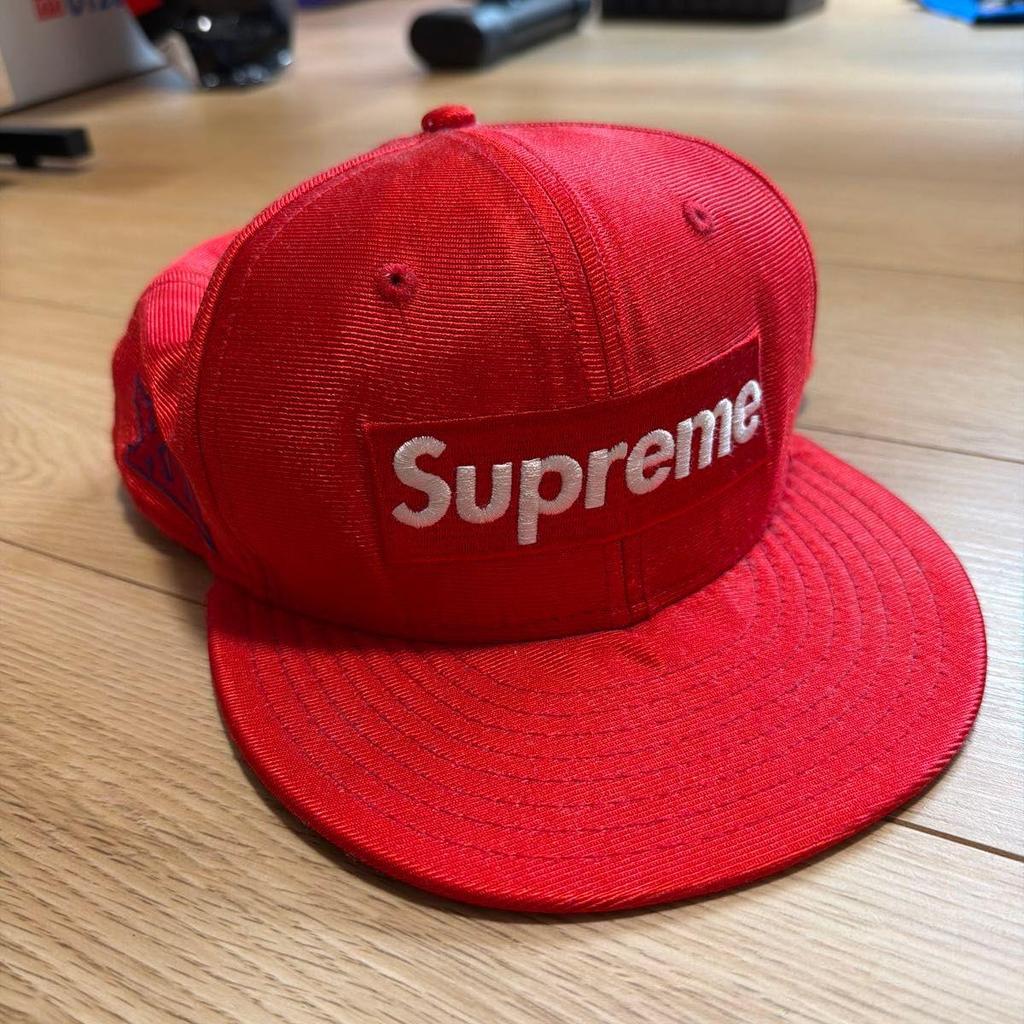 Б/у кепка Supreme Box Logo New Era Красная Supreme 60.6см