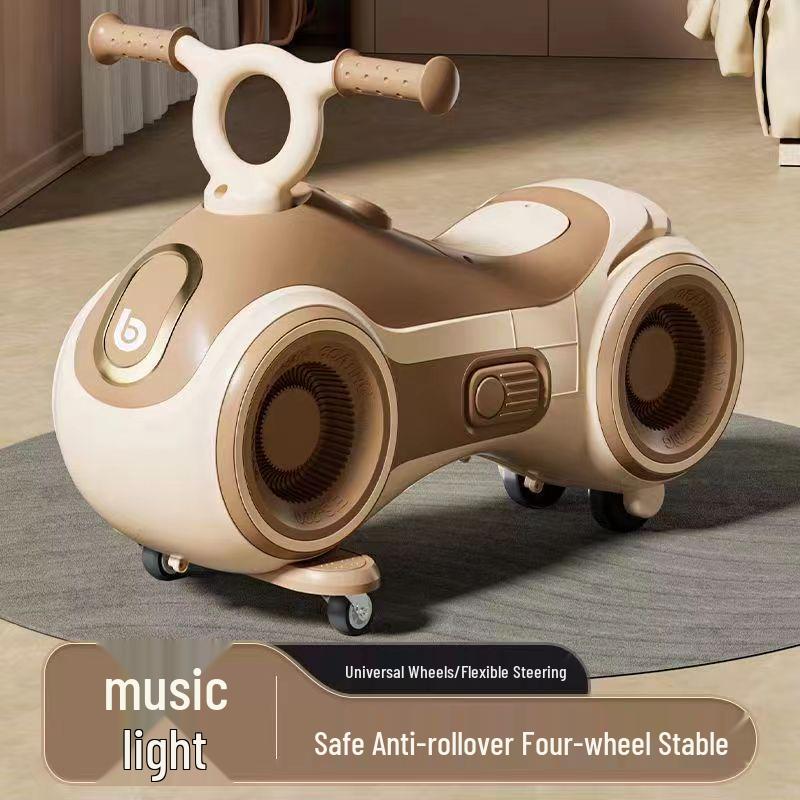 Детский глайдер Peanut Twist с защитой от опрокидывания, с бесшумными и универсальными колесами для мальчиков и девочек