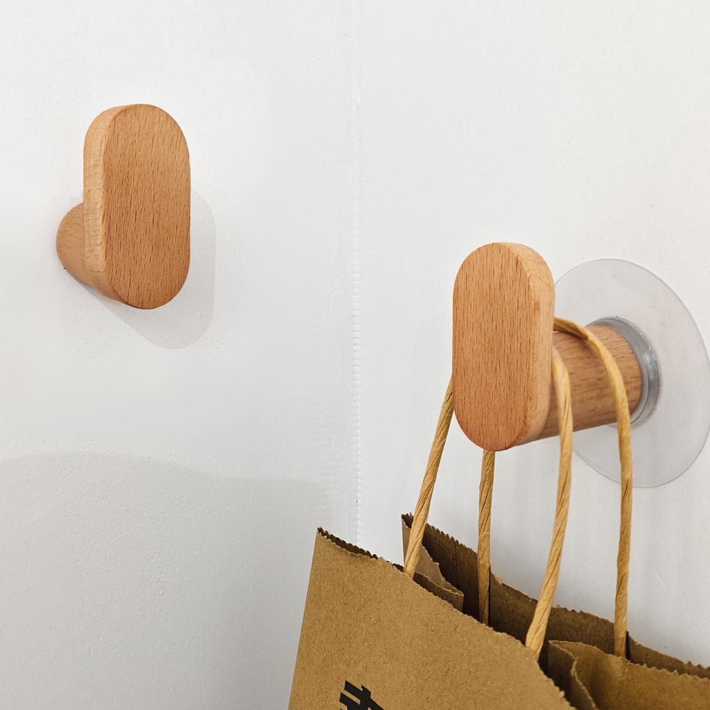 Simplicity, крючки из бука, крючки для одежды в форме подковы, настенные крючки за дверьми, неперфорированные крючки для одежды и головных уборов, настенные крючки для спальни