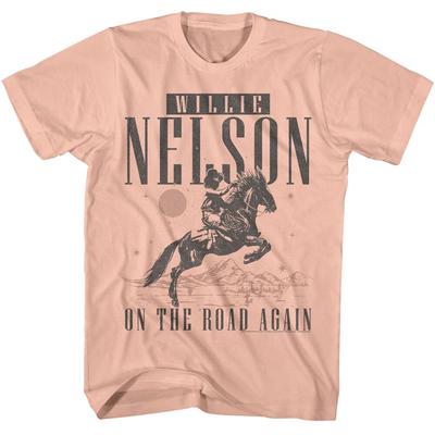 Willie Nelson Cowboy On The Road Again Men's T Shirt Country Outlaw Music Merch