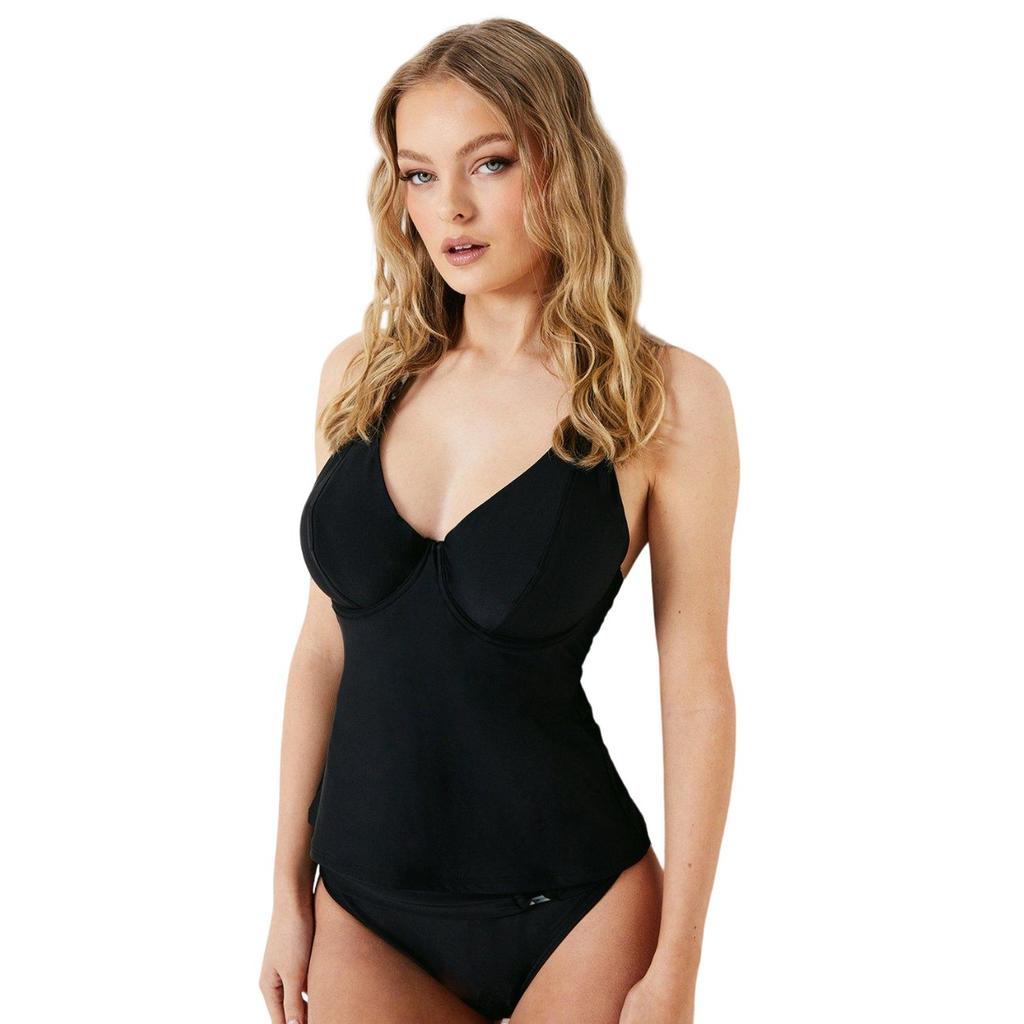 Gorgeous Womens/Ladies Plunge Tankini Top