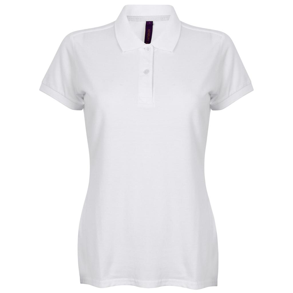 Henbury Womens/Ladies Micro-Fine Short Sleeve Polo Shirt