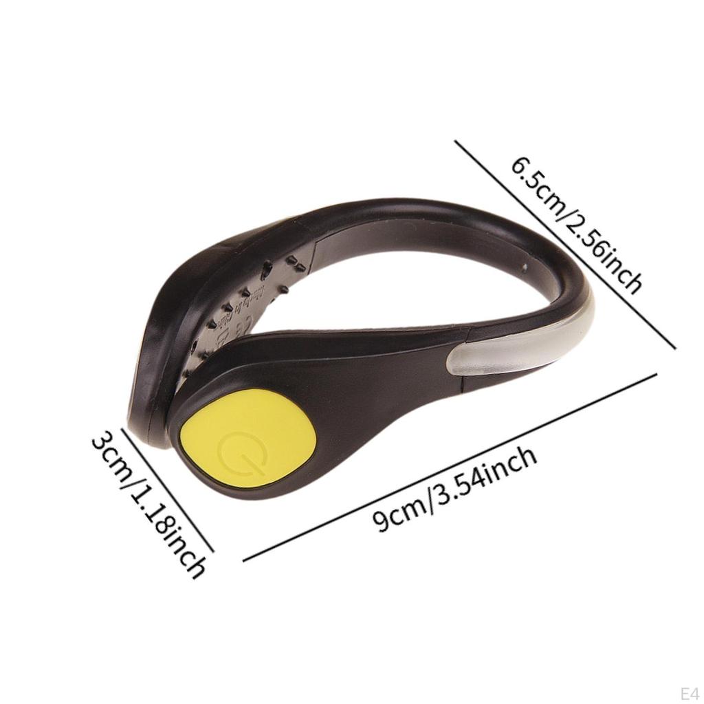 Светодиодный светильник с зажимом для обуви, 2 режима, аксессуар, вспышка, ночное предупреждение безопасности, подсветка на открытом воздухе