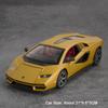 1:24 Модель игрушки Lambo Revuelto Countach Литая машина Открывающиеся двери Звук Свет Инерционная Миниатюрные машины Модное украшение Коллекция