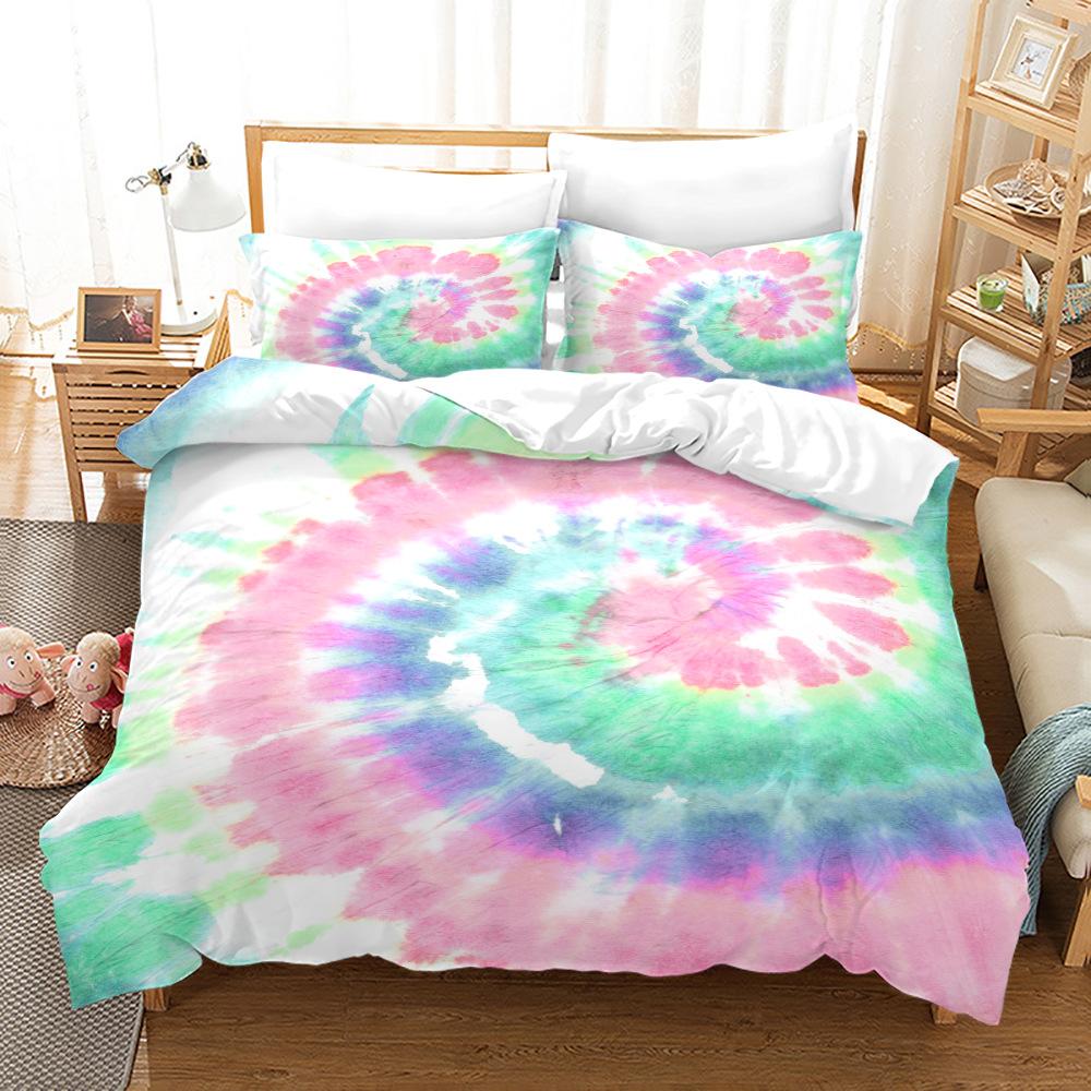Комплект постельного белья Dream Halo Dyeing, односпальный, двуспальный, для девочек, детей, красивый домашний декор, мягкое постельное белье, цветной комплект пододеяльников