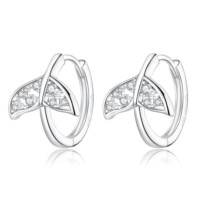 Модные маленькие серьги-гвоздики из стерлингового серебра 925 пробы, гипоаллергенные оригинальные серьги с платиновым покрытием