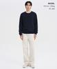 MUSINSA STANDARD Washable Supima Cotton Crew Neck Knit [Navy]