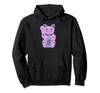 Lucky Cat Cute Maneki Neko Vintage Style Hoodie