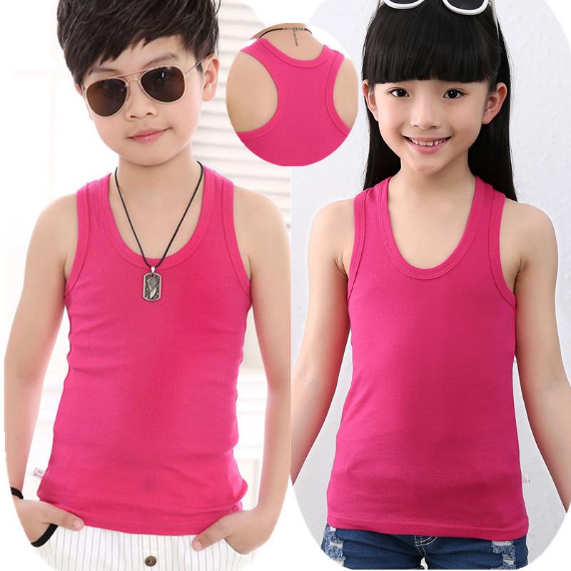 Kids' Cotton Tank Top: Summer Base Layer for Boys & Girls