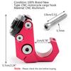 CNC Alu Motorcycle Red M6 Carry Helmet Bottle Hanger Holder Hook Universal