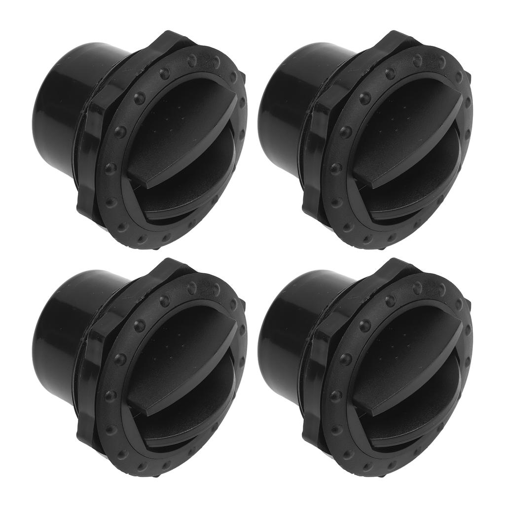 4PCS Dashboard Air Conditioning Outlet Deflector 60mm Hole Universal Knob Style Black for RVs Buses 