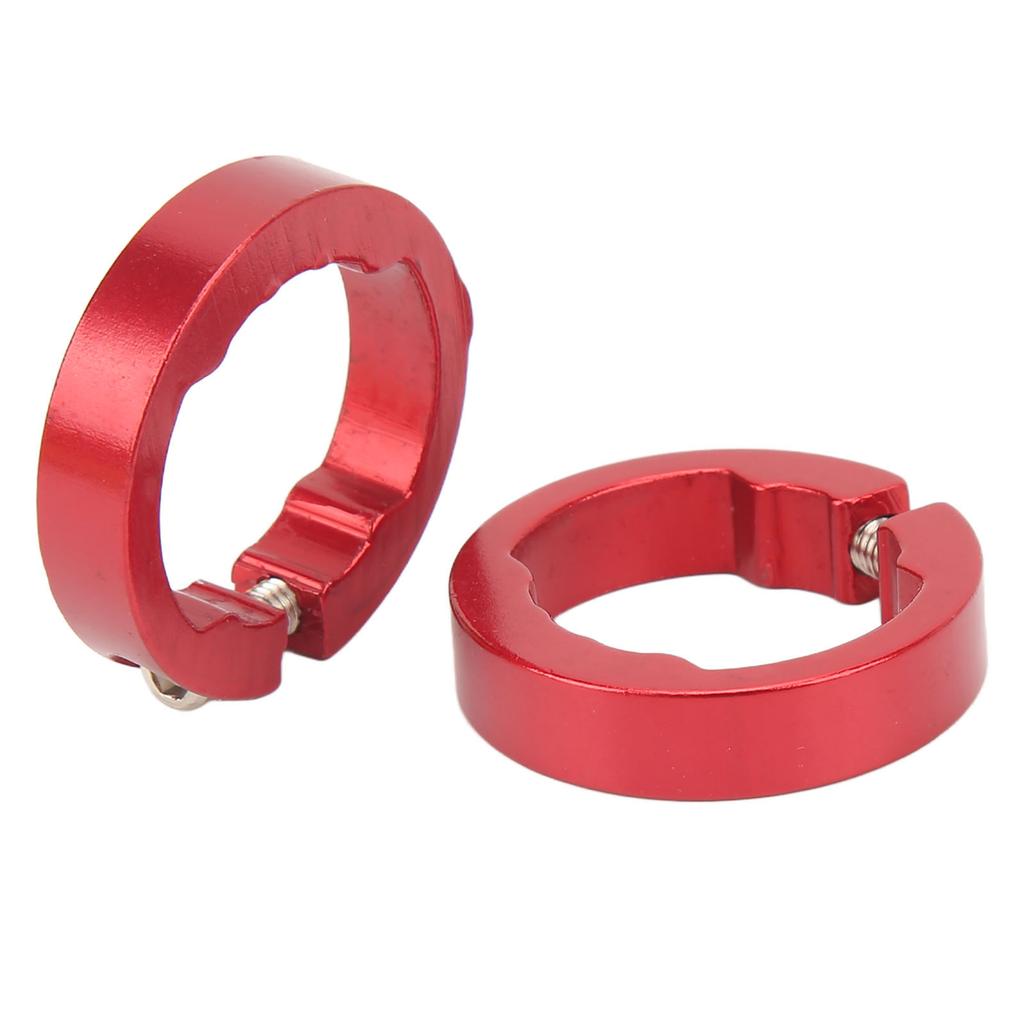 2Pcs Bike Grips Clamping Rings Aluminum Alloy Beautiful Practical Bike Grip Lock On Clamps for