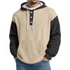 Men's Knit Hooded Sweatshirt Casual Long-Sleeve Sweatshirt