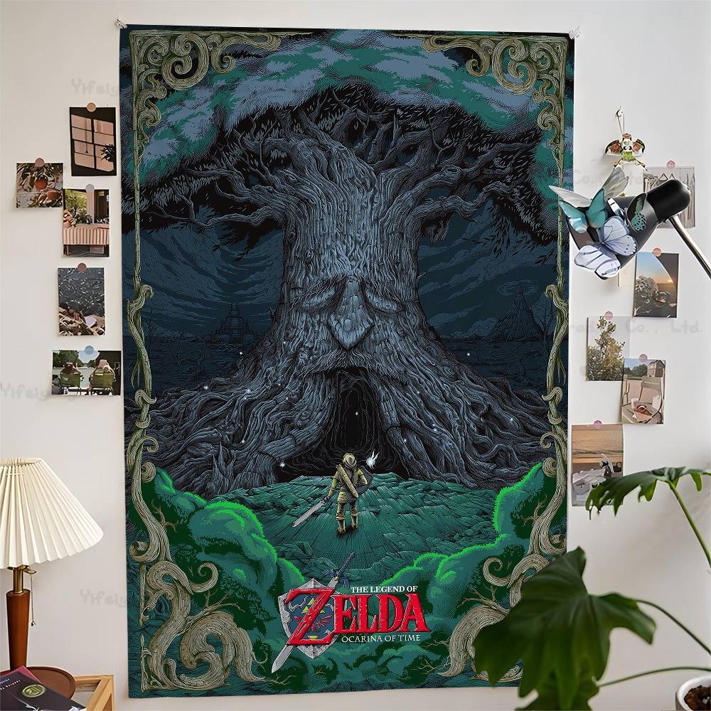 Legend Video Game Zeldas Link Printed Large Wall Tapestry Cheap Hippie Wall Hanging Bohemian Wall Tapestries Mandala Home Decor