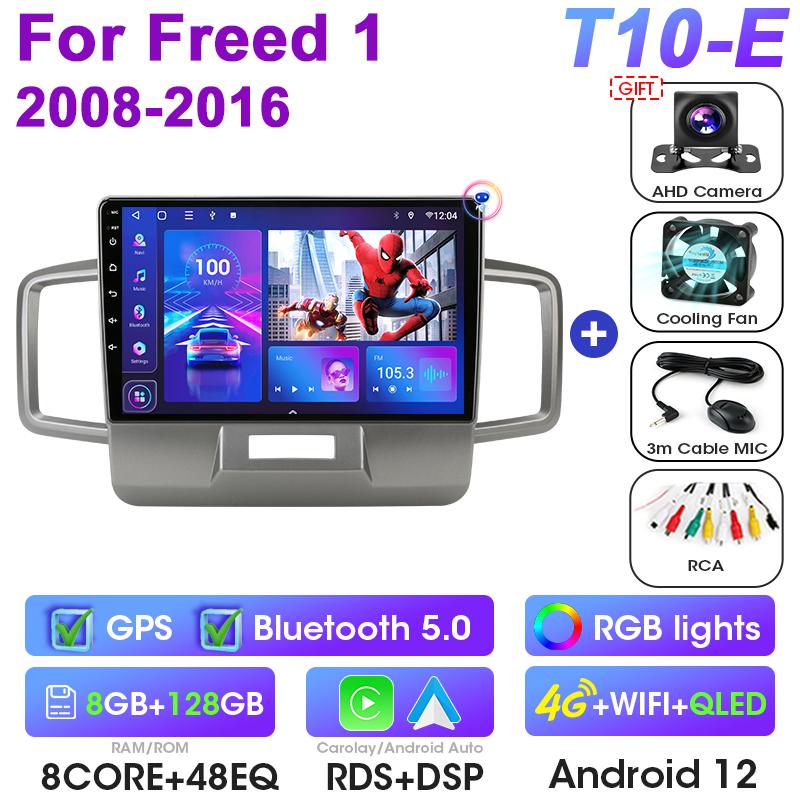2 Din Android 12 автомобильное радио для Honda Freed 1 Spike 2008 - 2016 мультимедийный видеоплеер GPS 4G Carplay авто стерео DVD головное устройство