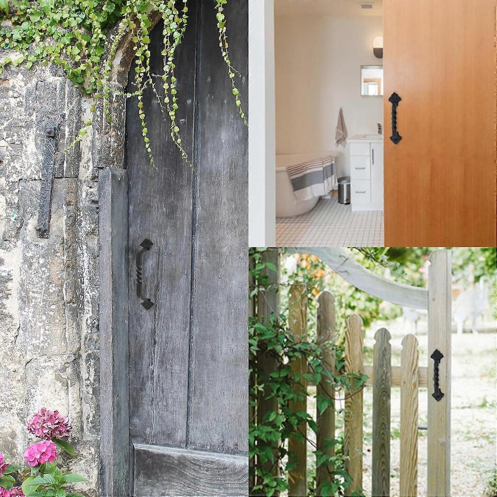 Set of 2 Shutters Hardware Pull Handle for Wooden Garden Gate Shed Cabinet Door One Size 4inch