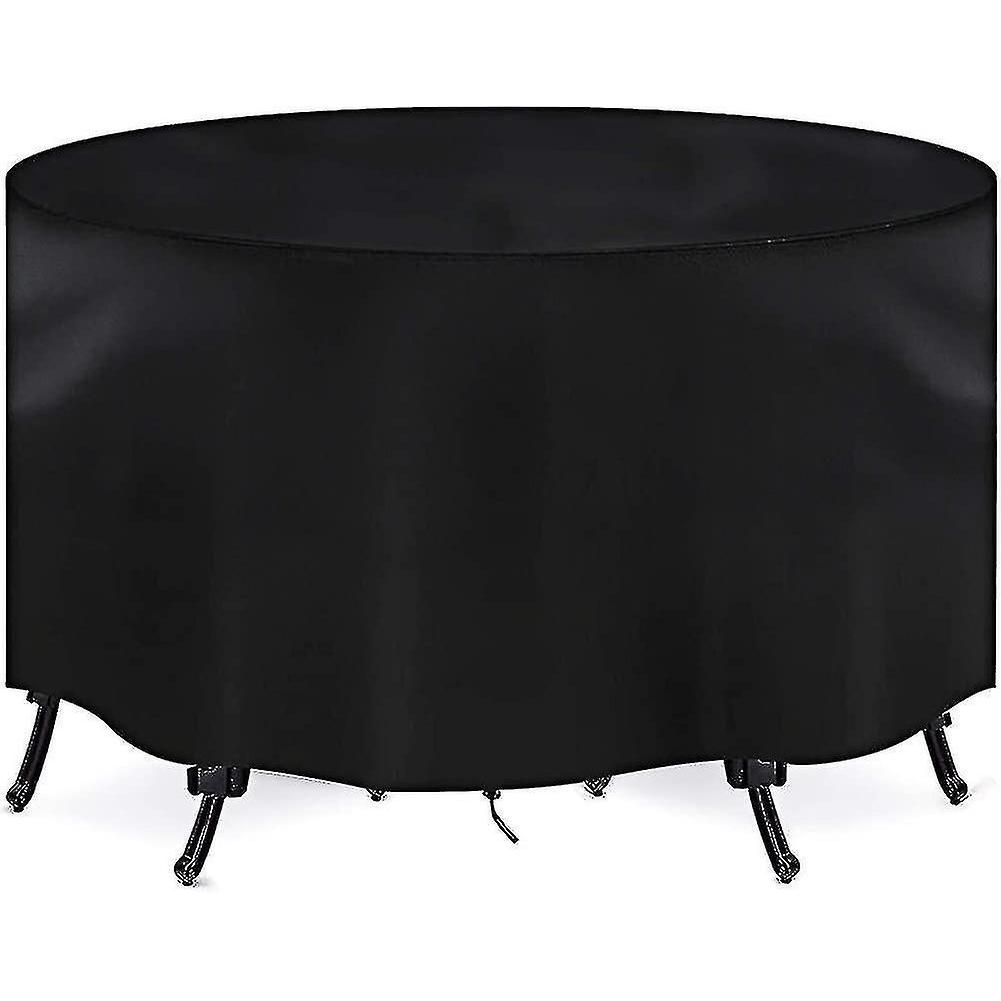 Garden Furniture Cover, Round Garden Furniture Cover, Waterproof, Windproof Gift 185X110cm