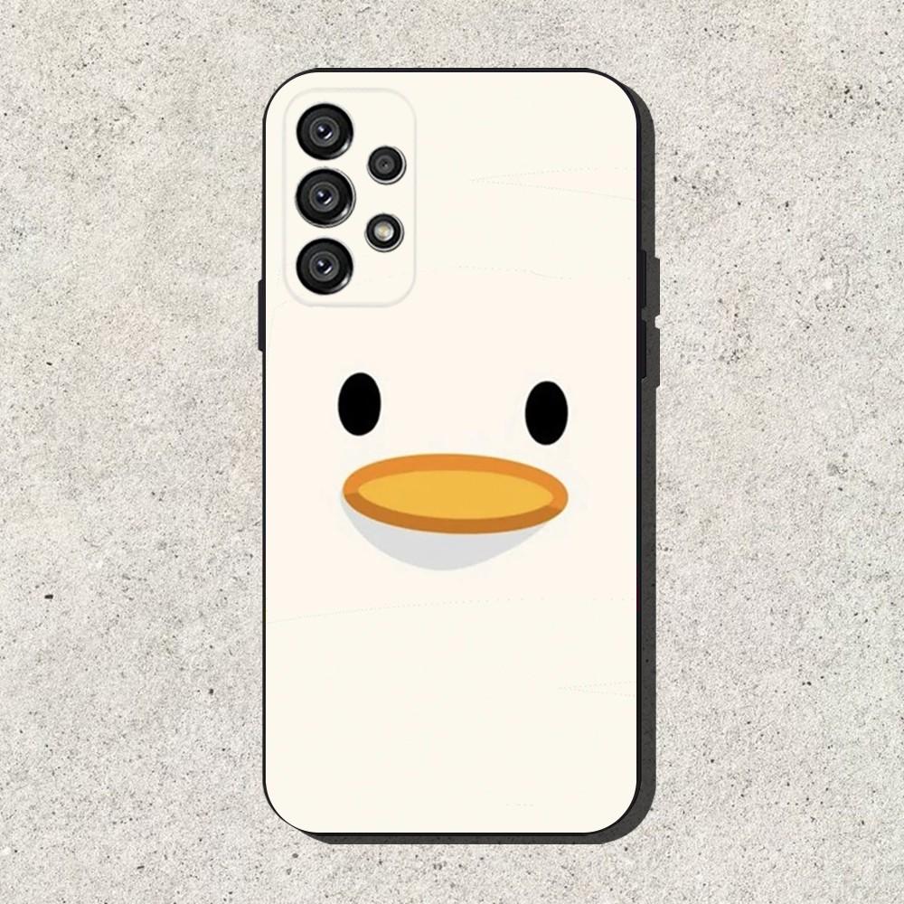 Смешной мем D-DucK Гусь Чехол для телефона Для Samsung S25,S24,S21,S22,S23,S30,Ultra,S20,Plus,Fe,Lite,Note,10,9,5G Черный Чехол