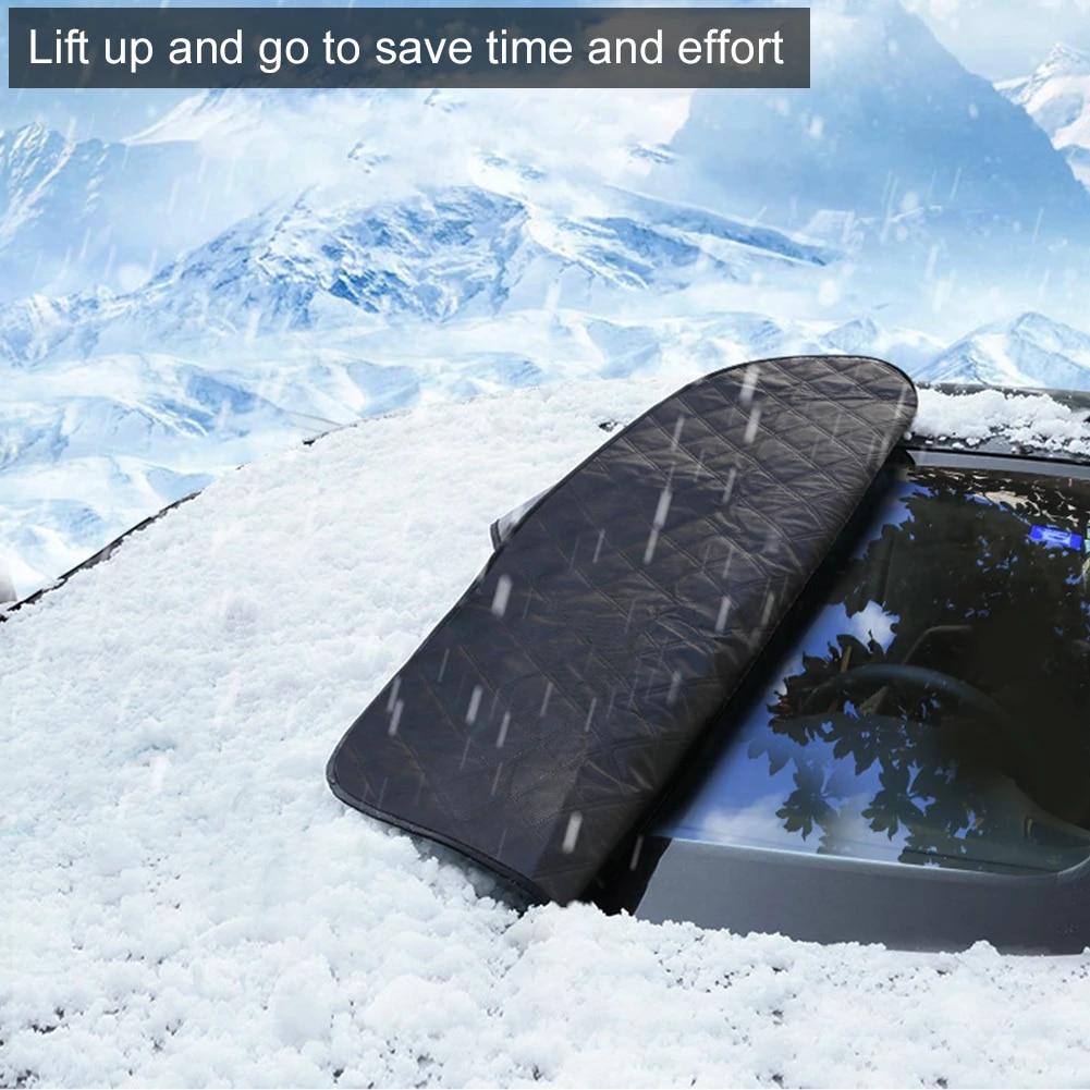 Magnetic Car Windshield Snow Frost Sun Shade Cover Waterproof Winter Ice Snow Frost Guard Protector Car Front Windscreen Cover