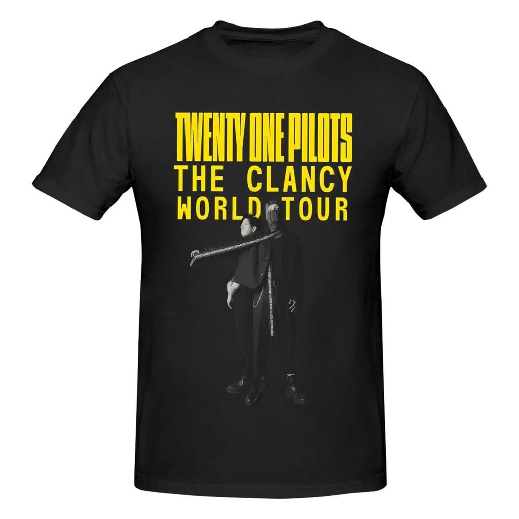 T-Shirt Men's Twenty One Pilots Band Women Men Unisex Short Sleeve Oversized Rapper Hip Hop Punk Street Wear Harajuku Unisex Tee