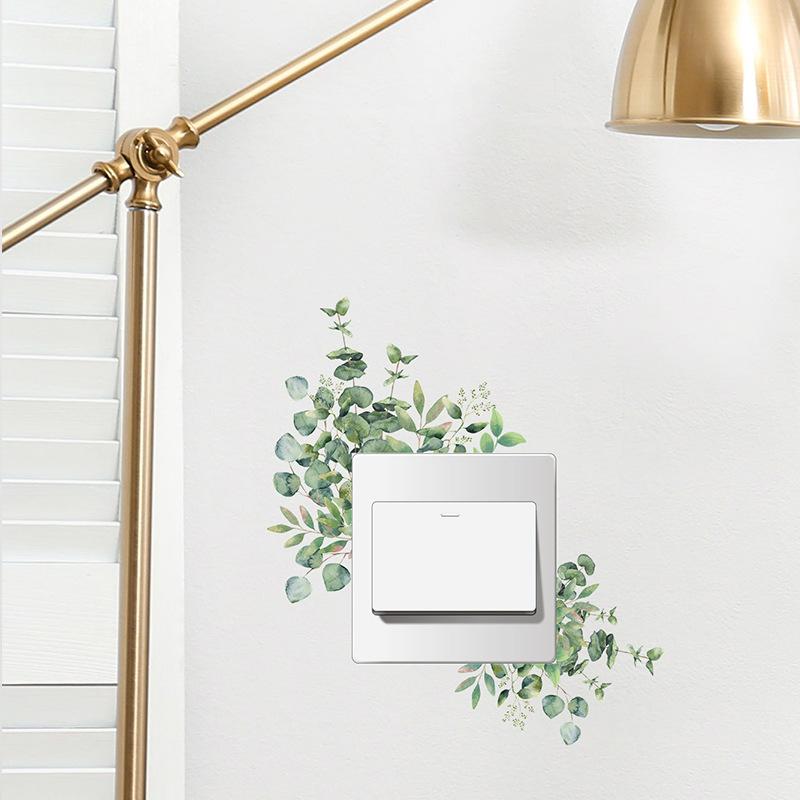 1PC Children's Switch Stickers Luminous Light Stickers Kid Room Decor Fairy Stars Cats PVC Stickers