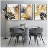 Wall Art Pictures for Living Room Modern Decor Nordic Plants Golden Leaf Canvas Painting Botanical Posters and Print Abstract