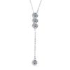 Fine Jewelry 925 Sterling Silver Collarbone Chain Light Luxury 2CTW Moissanite Tassels Pendant Necklace for Women