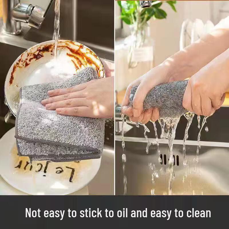 Кухонная салфетка из микрофибры с бамбуковым углем