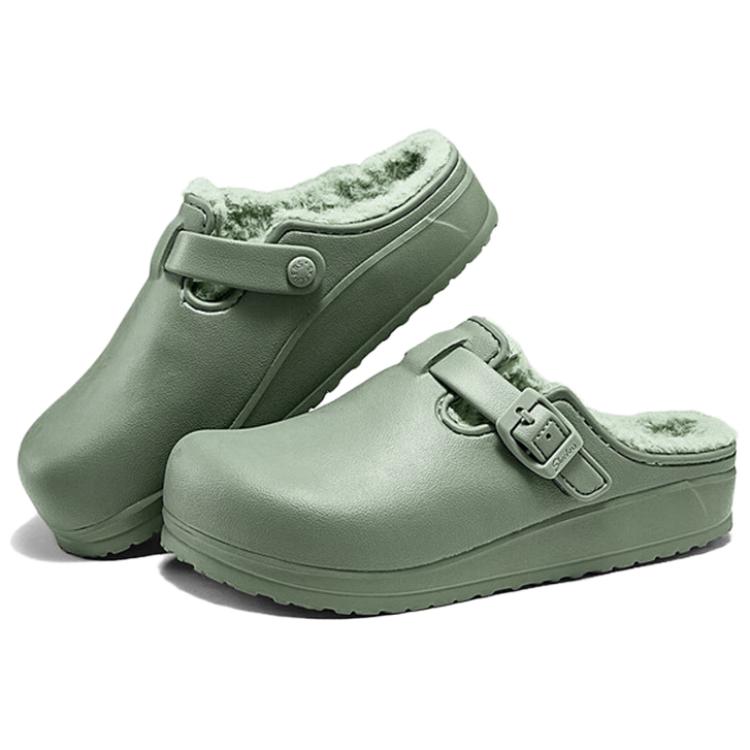 Skechers Удобные закрытые тапочки Foamies для женщин Мятно-зеленые 111313-SAGE