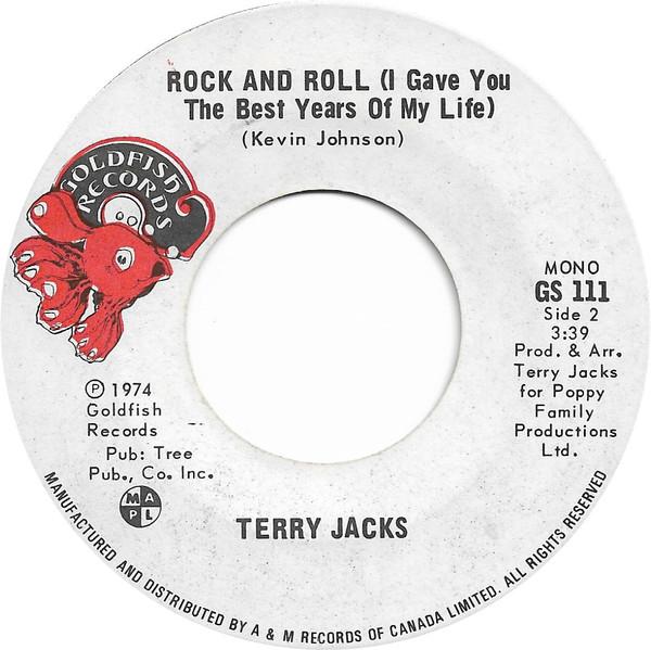 7-дюймовая пластинка TERRY JACKS - Рок-н-ролл (Я Дал Тебе Лучшее Ye GS111 Goldfish Record 1974 Канада Рок Б/У