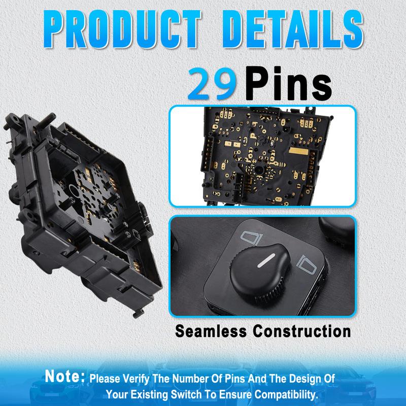 Front Left Power Window Switch A1638206610 1638206610 For Mercedes-Benz ML320 W163 Series 1998–2003