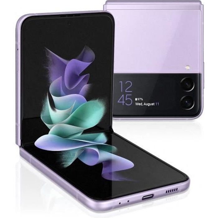 Samsung Смартфон Galaxy Z Flip 3 5G 8 ГБ ОЗУ + 128 ГБ/256 ГБ Разблокирован SIM+eSIM