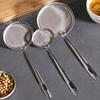 3Pcs Sieve Spoon Durable Fine Mesh Stainless Steel Oil Filter Spoon Sturdy Long-lasting Strainer for Home Kitchen