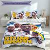 3pcs Kylian Mbappé Duvet Cover Set, Includes 1 Duvet Cover and 2 Pillowcases,Skin-Friendly&Comfortable Fabric,Suitable Bedding Sets