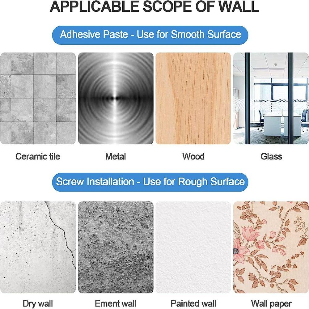 6 шт. самоклеящиеся кронштейны для карнизов без сверления, настенное крепление, держатель карниза для штор