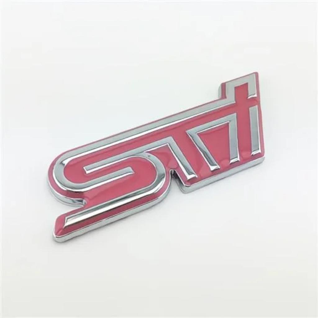 Custom STI Car Emblem Decorative Grille Badge Metal Rear Tail Decal For Subaru Forester impreza Outback Legacy Tribecacar WRC