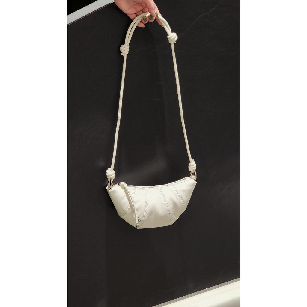 Sheepskin horn croissant bag dumpling bag 2025 new niche design change bag single shoulder messenger bag women's wholesale