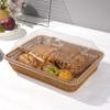 1Pcs Vegetable Bread Serving Woven Basket Lid Fruit Storage Containers  for Home Kitchen Picnic