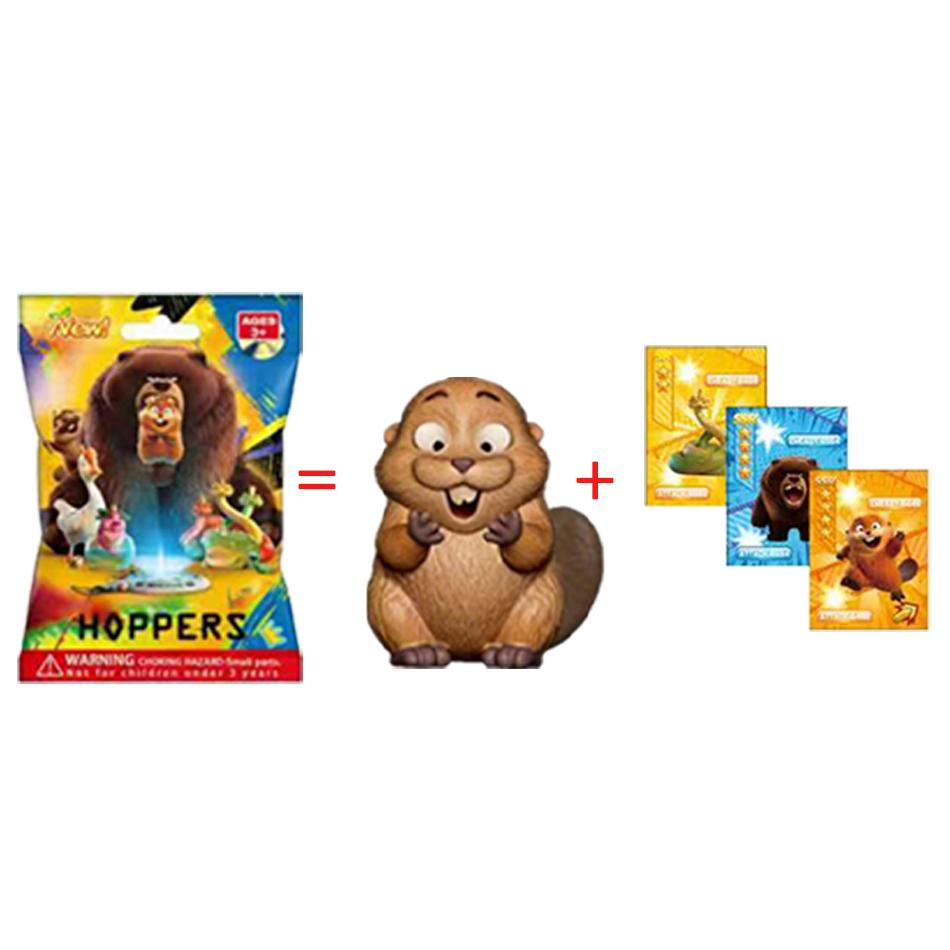 ! Beaver Transformation Plan Series keychain Figure Hoppers Action Figure Movie Model Toys Kids Gift Mystery Box