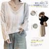 Gdnelhuonox Knit Mesh Pullover Openwork Knit Summer Loose Solid Women's Top, Knit, Fit, Sheer, Color, Casual, Elegant, Office, Spring/Summer