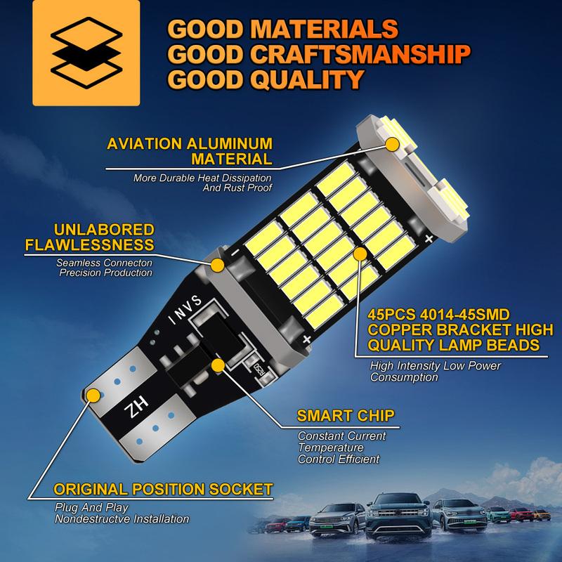 6000K Белый T15 Canbus Светодиодная Автомобильная Лампа Заднего Хода 4014SMD Чип Для Kia Rio 4 Sedona Seltos Sorento Soul 1 2 3 Sportage Stinger Stonic