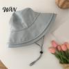Wide Brim Bucket Hat Waterproof Rain with Chin Strap, Quick Drying Sun Packable Beach Hat, Breathable Mesh Ventilation Summer Headwear