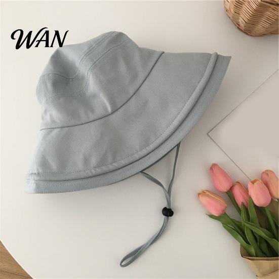 Wide Brim Bucket Hat Waterproof Rain with Chin Strap, Quick Drying Sun Packable Beach Hat, Breathable Mesh Ventilation Summer Headwear