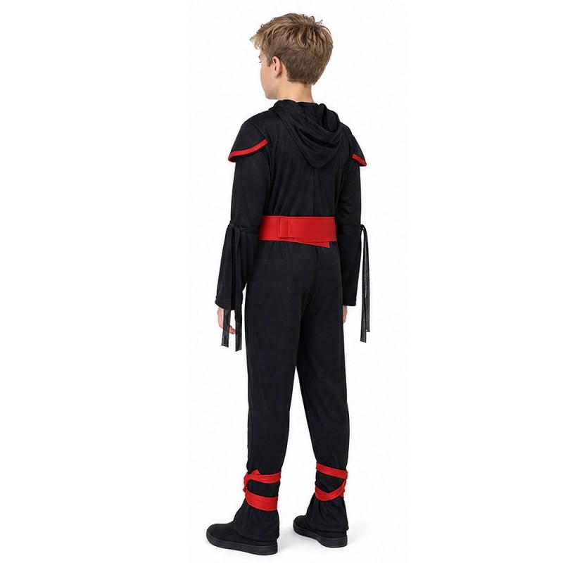 Kids Ninja Costume Set Halloween Party Role Play Unisex Street Style Outfit Ages 3-16 Years